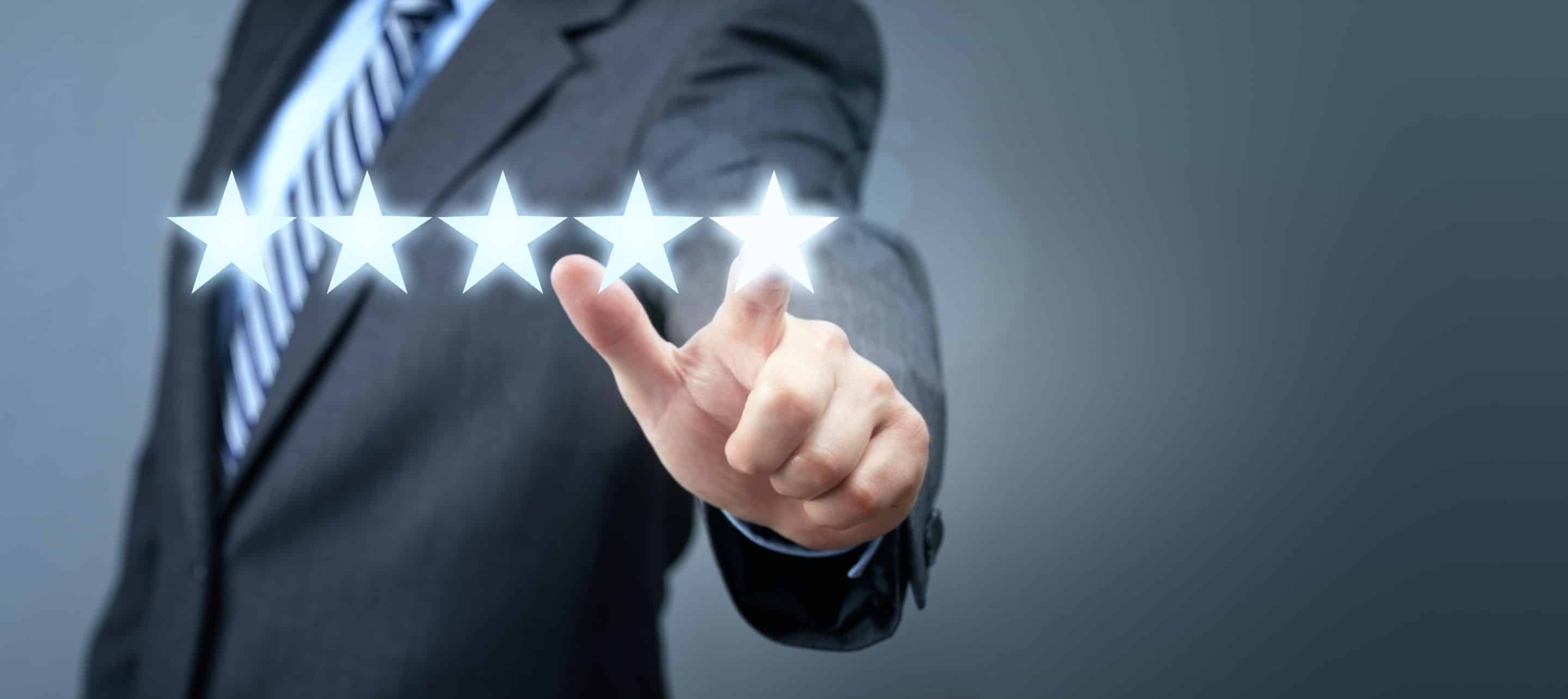 Illustration d’un système d’évaluation à cinq étoiles pour reconnaître les signes d’une relation toxique.